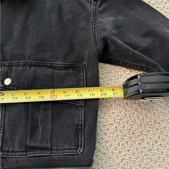 The Kooples Denim Jacket with Removeable Leather-Effect Belt - Picture 5 of 5